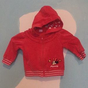 6-12 Months Disney Baby Minnie Mouse Zippered Sweater